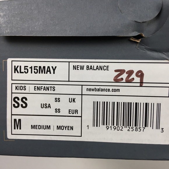 New Balance 515 Gray Blue Big Kids Shoes 1 Z29 - Picture 7 of 8